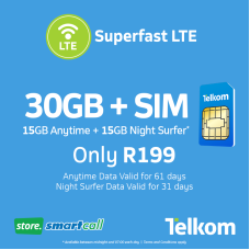 SIM Only + 30GB Telkom Data Bundle